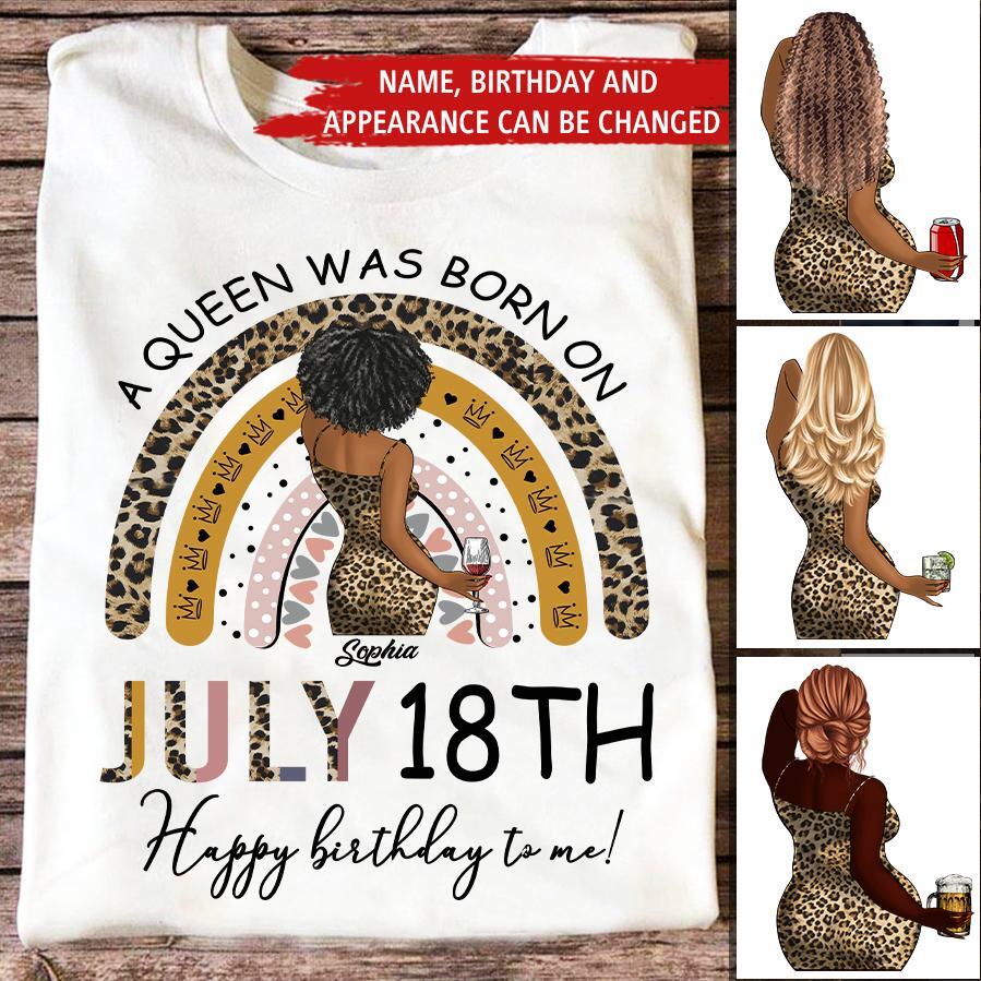 July Birthday Shirt, Custom Birthday Shirt, Queens Born In July, July Birthday Gifts, July Shirts For Woman