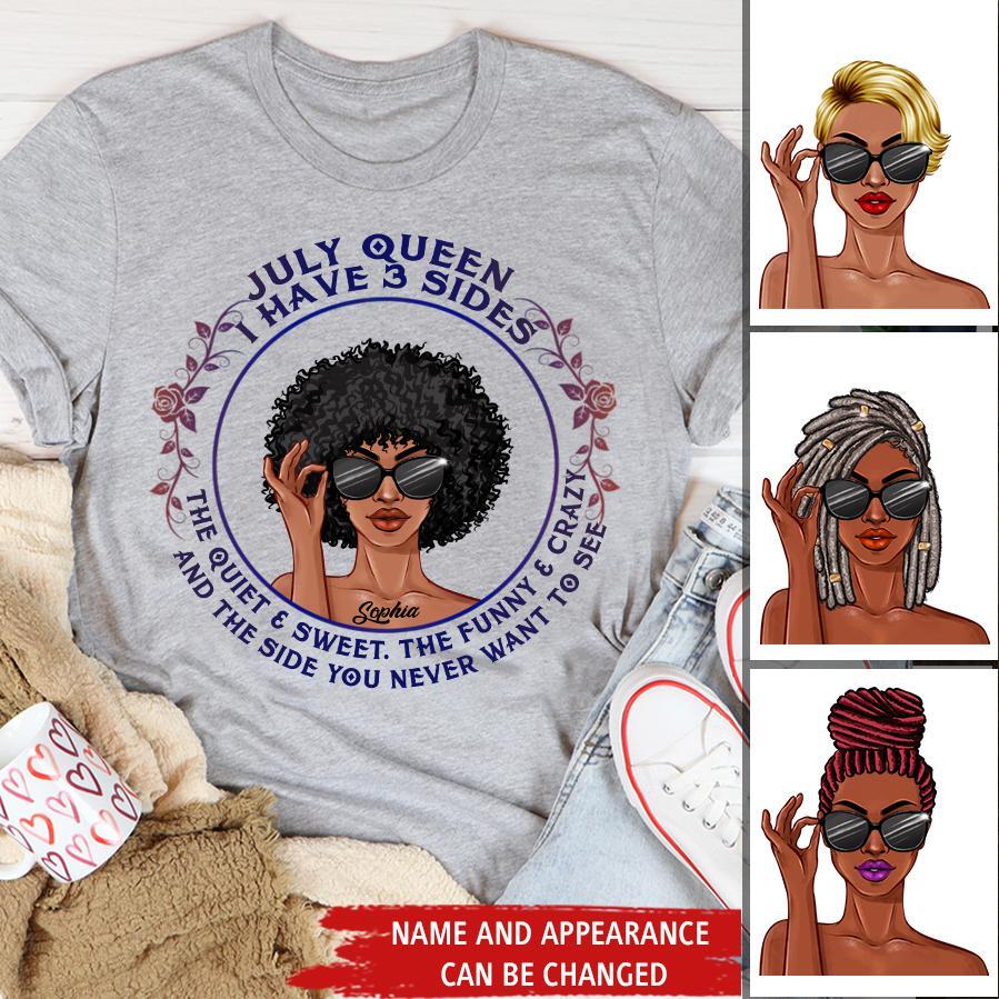 July Birthday Shirt, Custom Birthday Shirt, Queens Born In July, July Birthday Gifts, July Shirts For Woman