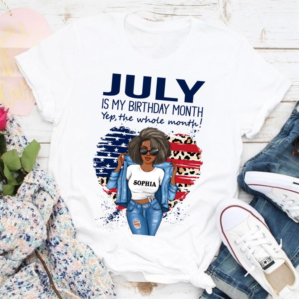 July Birthday Shirt, Custom Birthday Shirt, Queens Born In July, July Birthday Gifts, July Shirts For Woman