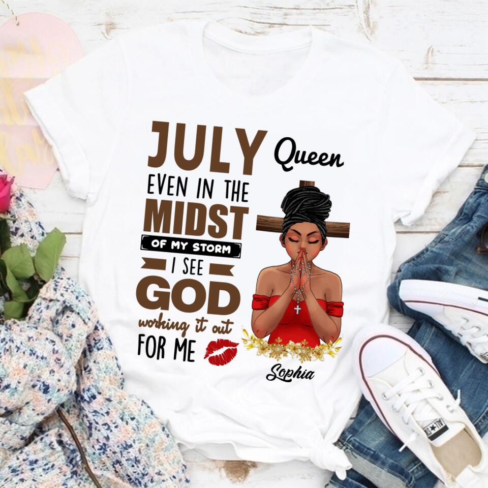 July Birthday Shirt, Custom Birthday Shirt, Queens Born In July, July Birthday Gifts, July Shirts For Woman