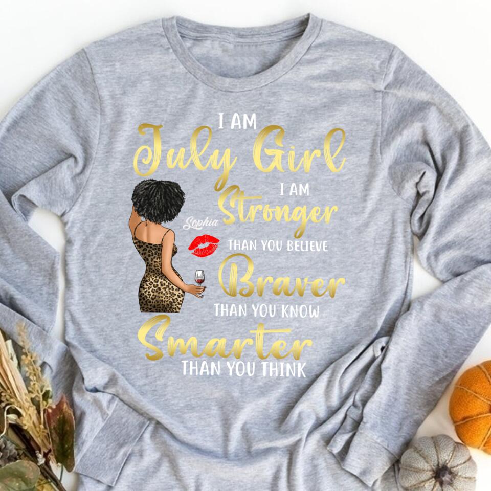 July Birthday Shirt, July Queen Custom Birthday Shirt, Queens Born In July, July Birthday Shirts For Woman, July Birthday Gifts