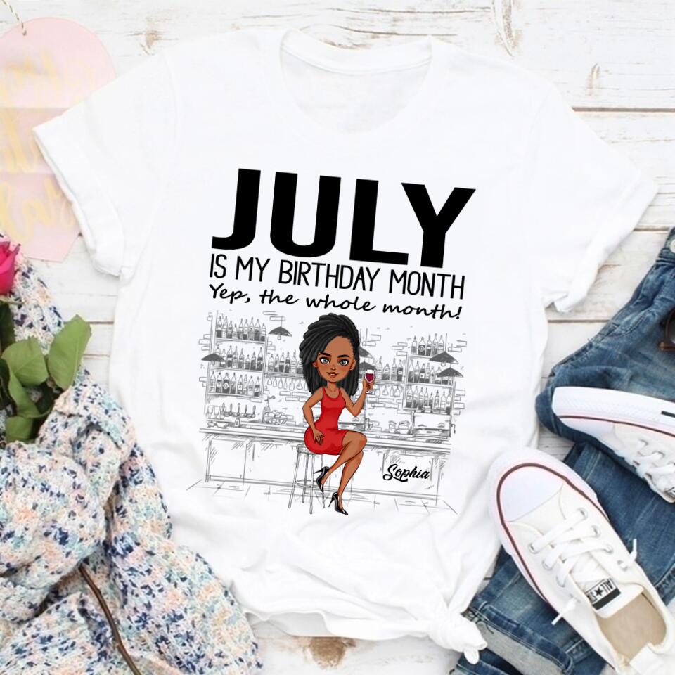 July Birthday Shirt, Custom Birthday Shirt, Queens Born In July, July Birthday Gifts, July Shirts For Woman