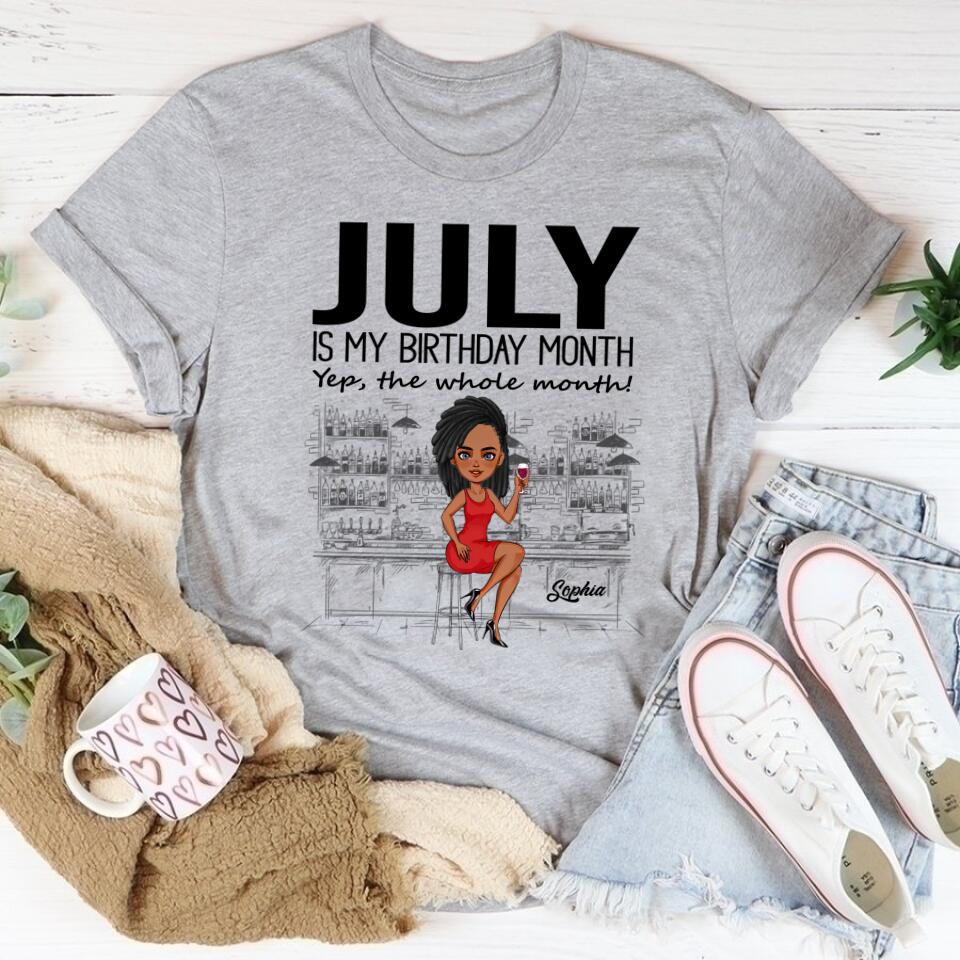 July Birthday Shirt, Custom Birthday Shirt, Queens Born In July, July Birthday Gifts, July Shirts For Woman