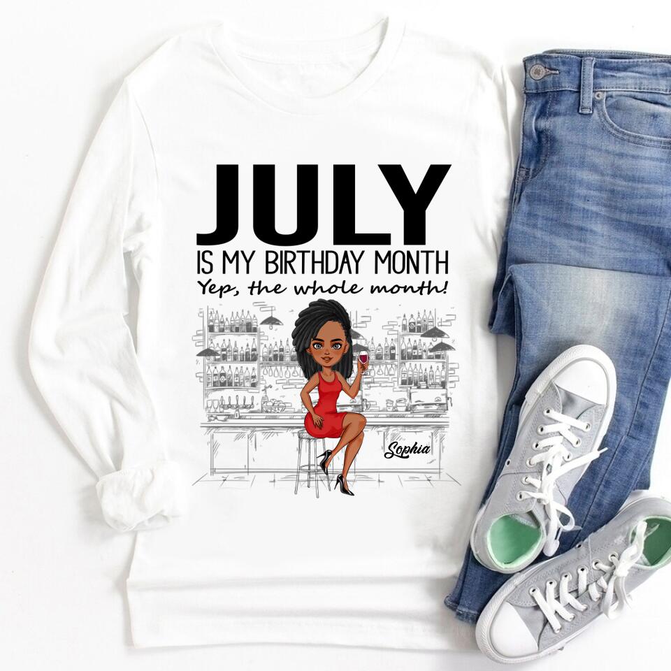 July Birthday Shirt, Custom Birthday Shirt, Queens Born In July, July Birthday Gifts, July Shirts For Woman