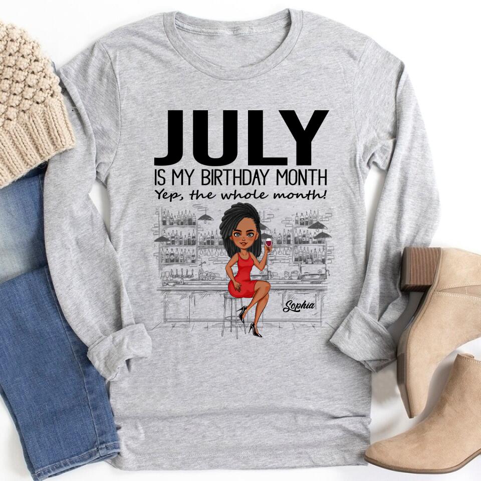 July Birthday Shirt, Custom Birthday Shirt, Queens Born In July, July Birthday Gifts, July Shirts For Woman
