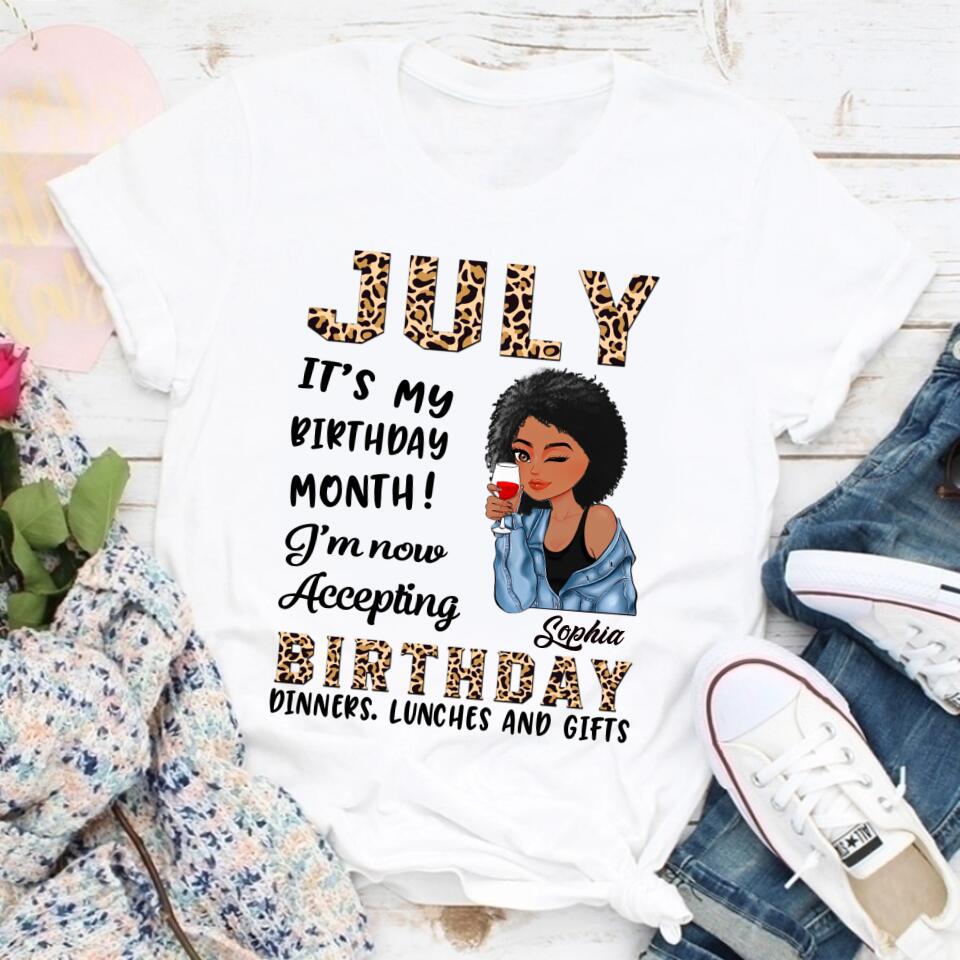 July Birthday Shirt, Custom Birthday Shirt, Queens Born In July, July Birthday Gifts, July Shirts For Woman