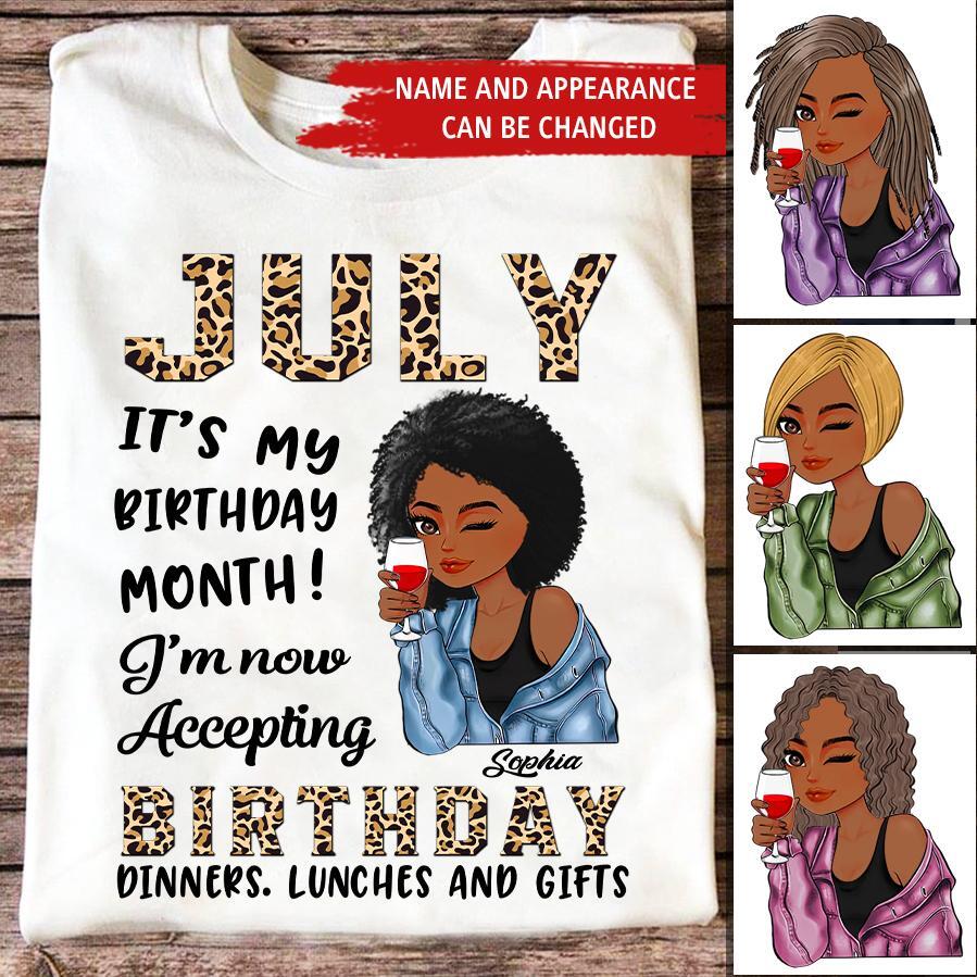 July Birthday Shirt, Custom Birthday Shirt, Queens Born In July, July Birthday Gifts, July Shirts For Woman