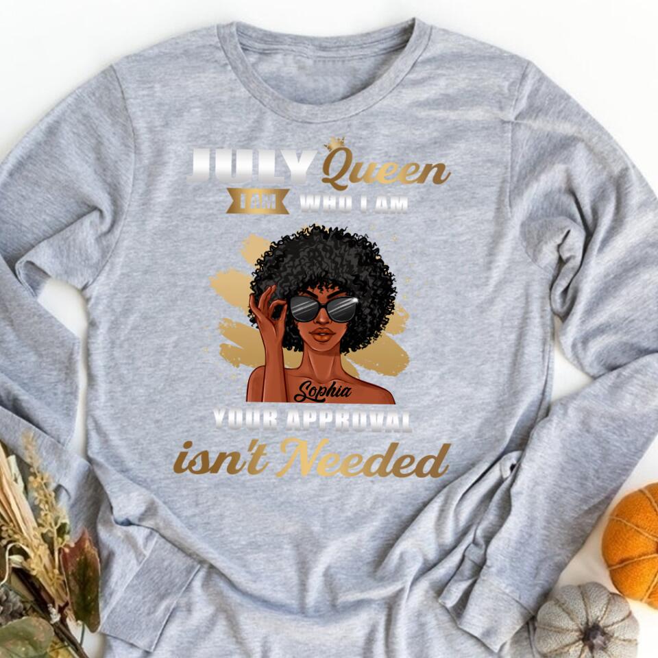 July Birthday Shirt, July Queen Custom Birthday Shirt, Queens Born In July, July Birthday Shirts For Woman, July Birthday Gifts