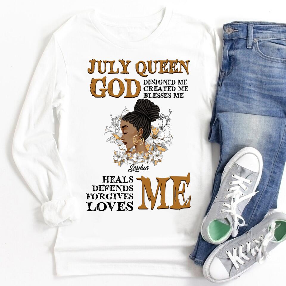 July Birthday Shirt, Custom Birthday Shirt, Queens Born In July, July Birthday Gifts, July Shirts For Woman