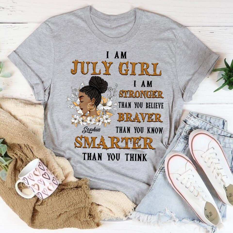 July Birthday Shirt, Custom Birthday Shirt, Queens Born In July, July Birthday Gifts, July Shirts For Woman