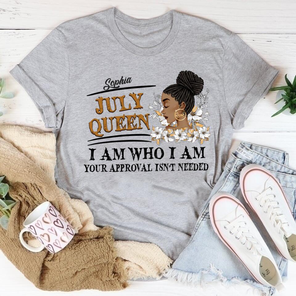 July Birthday Shirt, Custom Birthday Shirt, Queens Born In July, July Birthday Gifts, July Shirts For Woman
