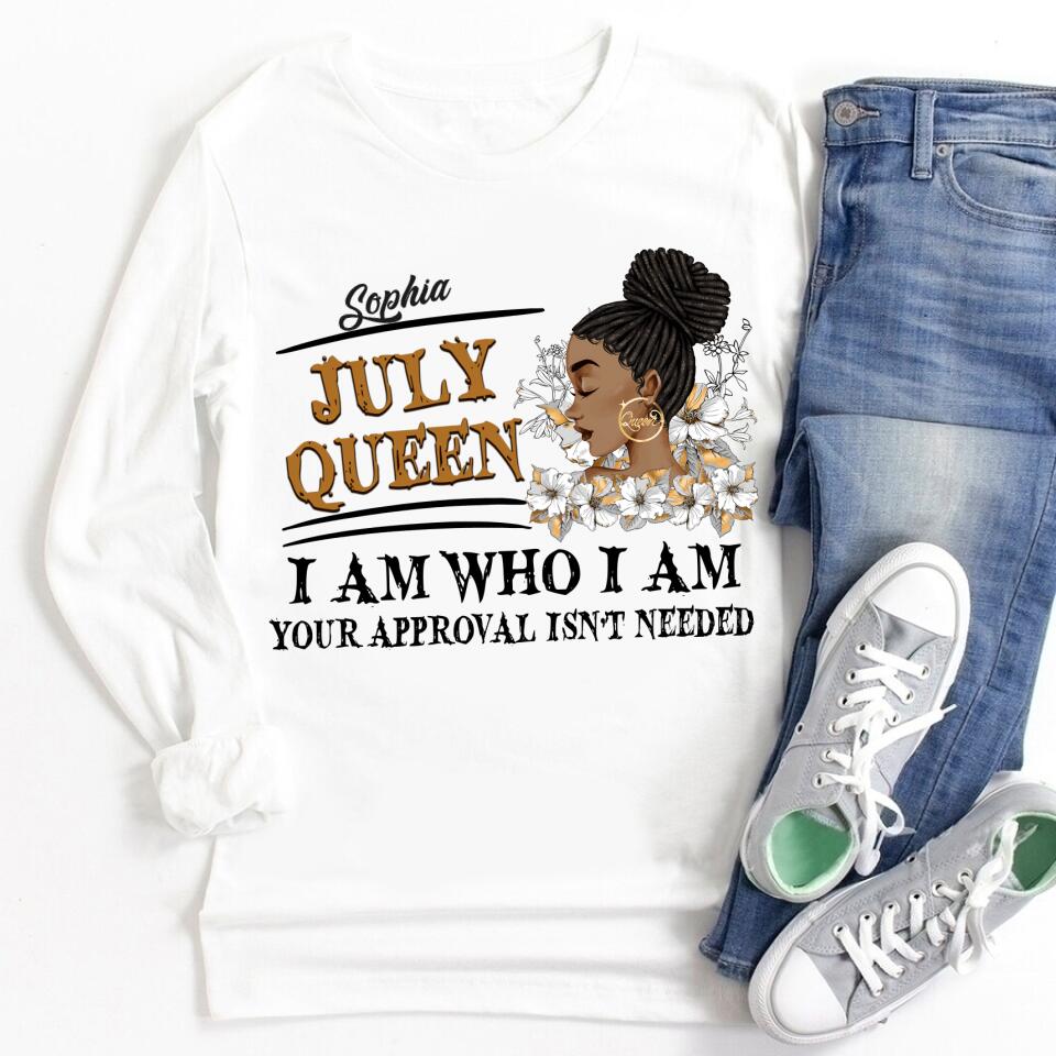 July Birthday Shirt, Custom Birthday Shirt, Queens Born In July, July Birthday Gifts, July Shirts For Woman