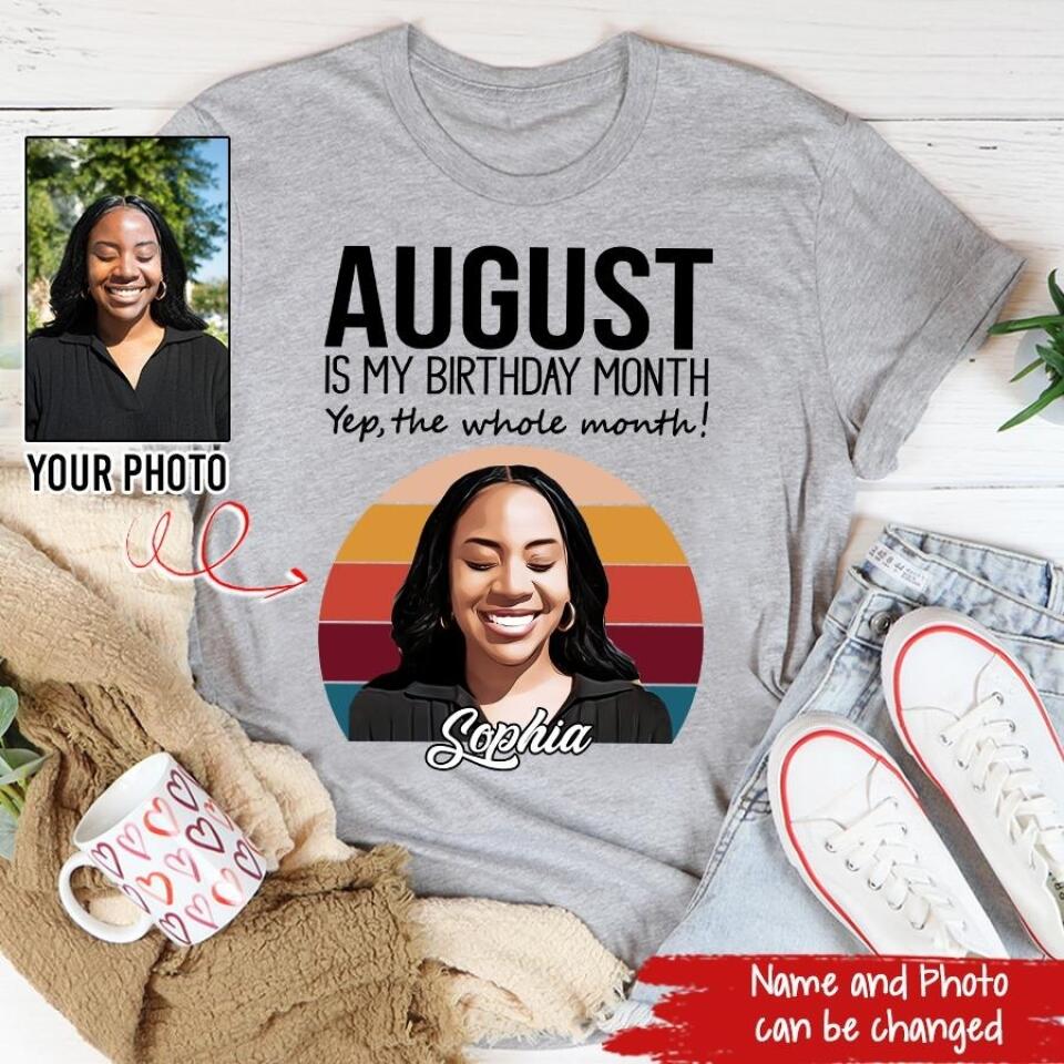 August Birthday Shirt, Custom Birthday Shirt, Queens Born In August, August Birthday Shirts For Woman, August Birthday Gifts