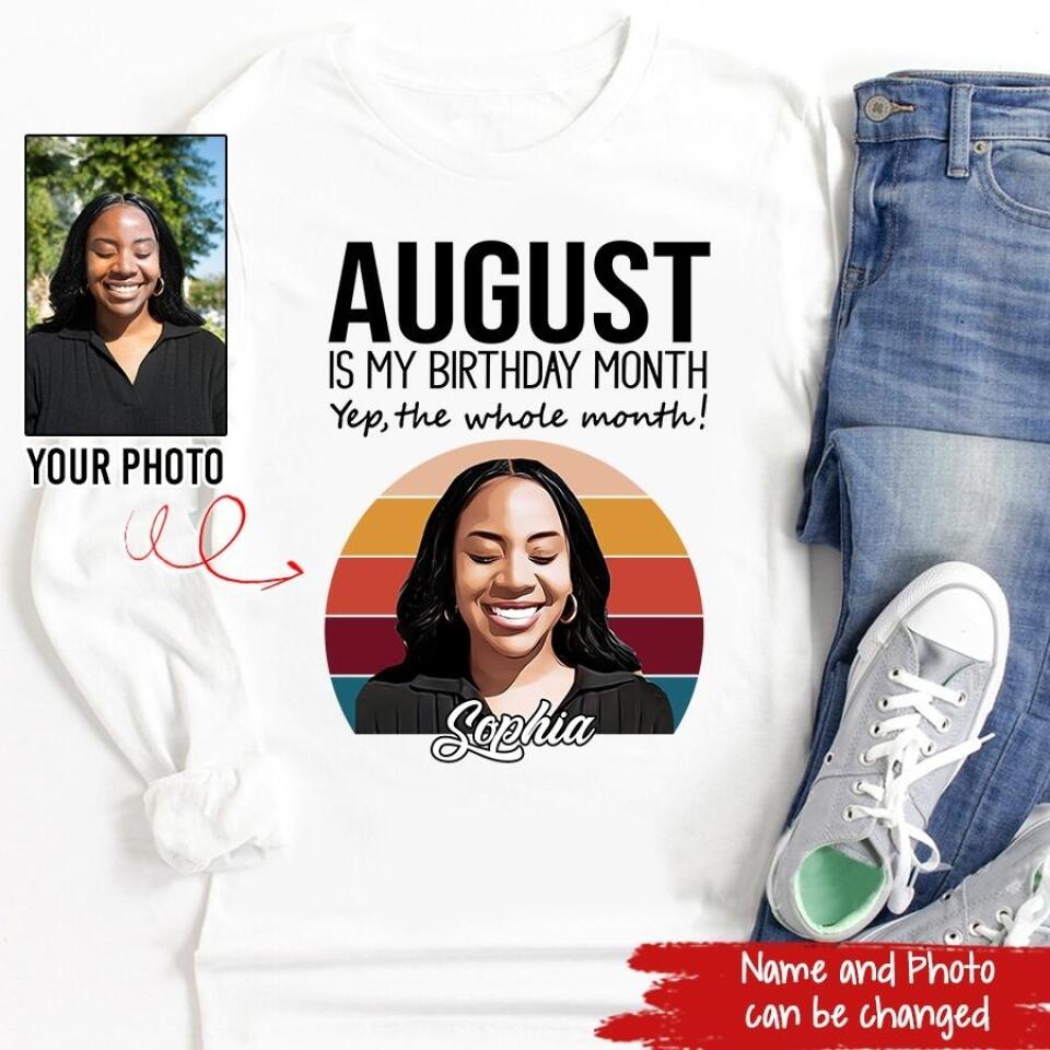 August Birthday Shirt, Custom Birthday Shirt, Queens Born In August, August Birthday Shirts For Woman, August Birthday Gifts