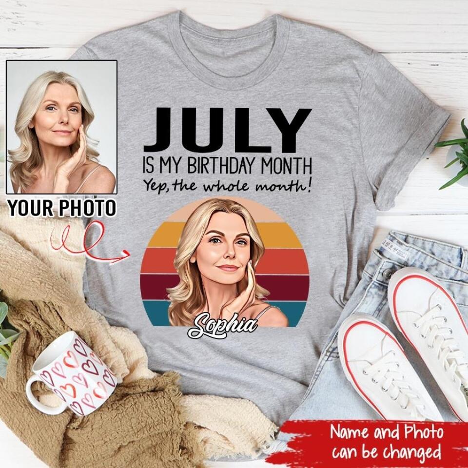 July Birthday Shirt, Custom Birthday Shirt, Queens Born In July, July Birthday Shirts For Woman, July Birthday Gifts