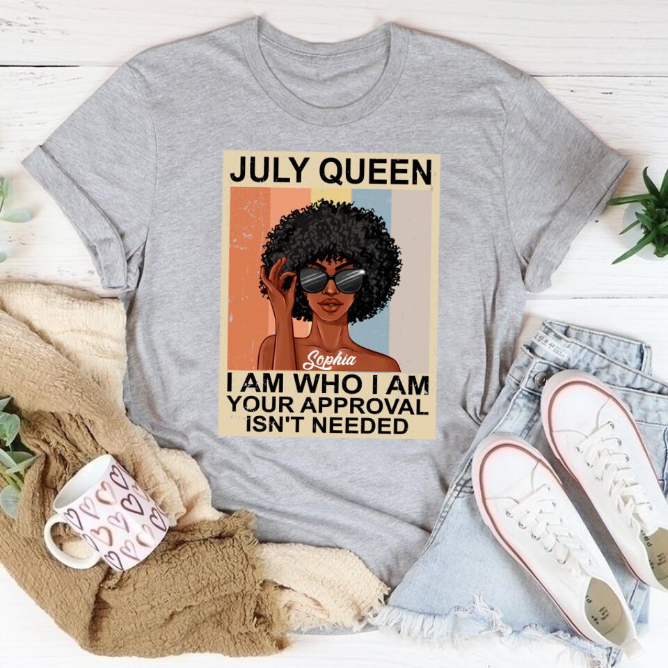 July Birthday Shirt, Custom Birthday Shirt, Queens Born In July, July Birthday Gifts, July Shirts For Woman