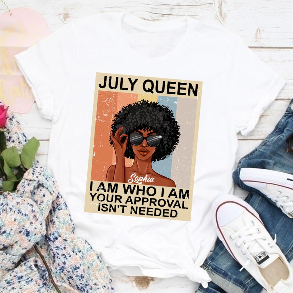 July Birthday Shirt, Custom Birthday Shirt, Queens Born In July, July Birthday Gifts, July Shirts For Woman