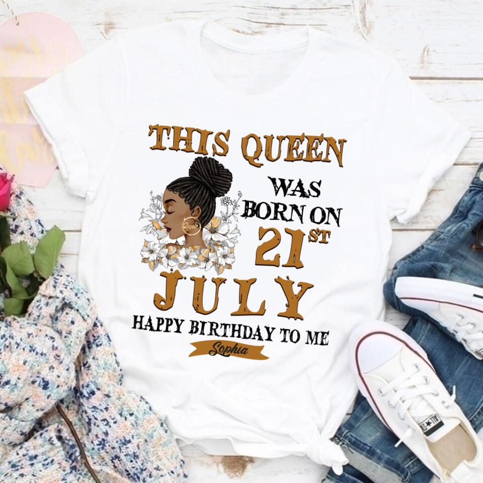 July Birthday Shirt, Custom Birthday Shirt, Queens Born In July, July Birthday Gifts, July Shirts For Woman