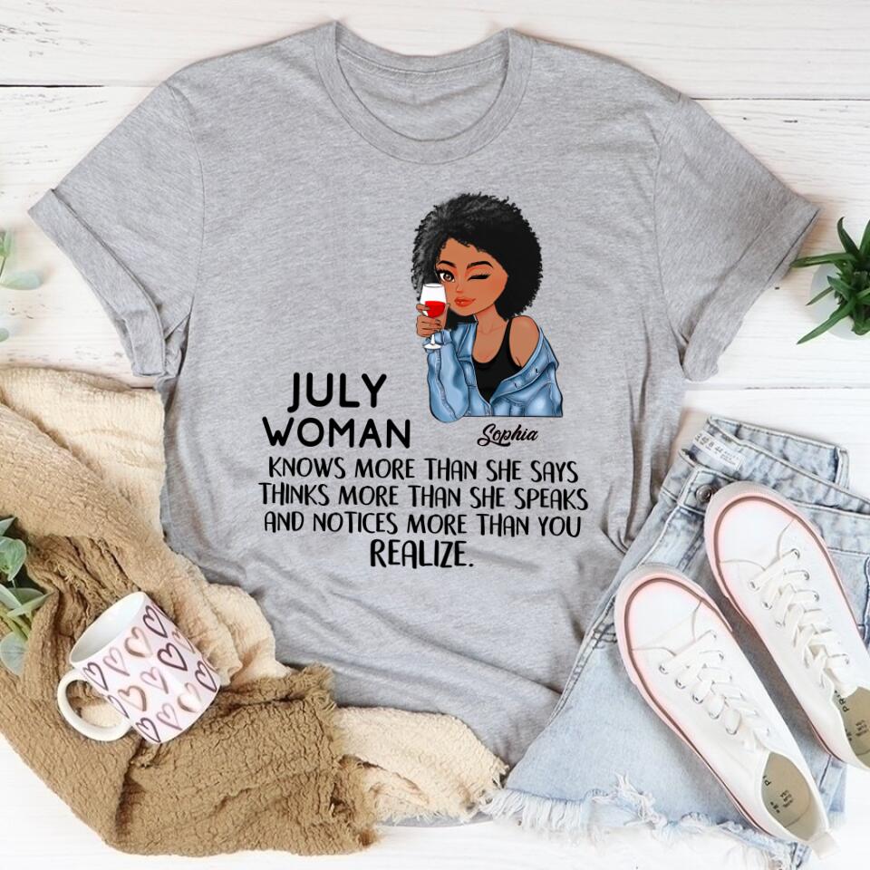 July Birthday Shirt, Custom Birthday Shirt, Queens Born In July, July Birthday Gifts, July Shirts For Woman