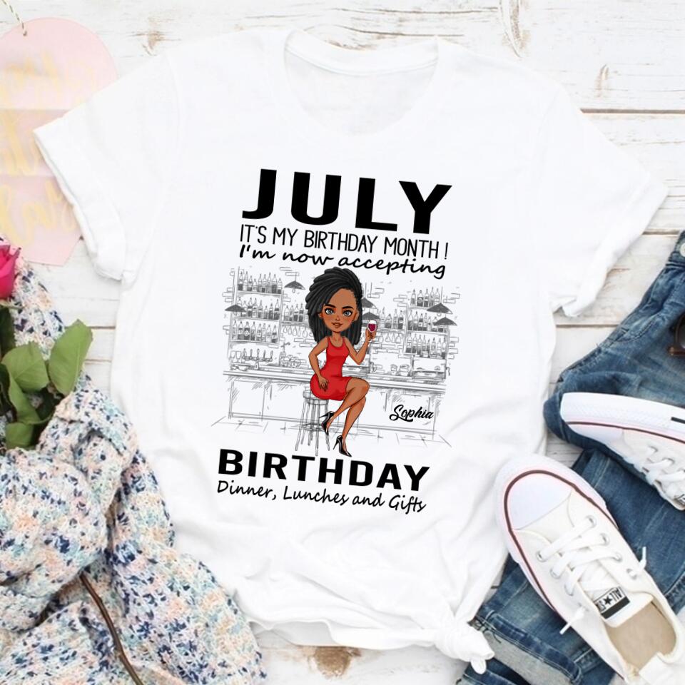 July Birthday Shirt, Custom Birthday Shirt, Queens Born In July, July Birthday Gifts, July Shirts For Woman