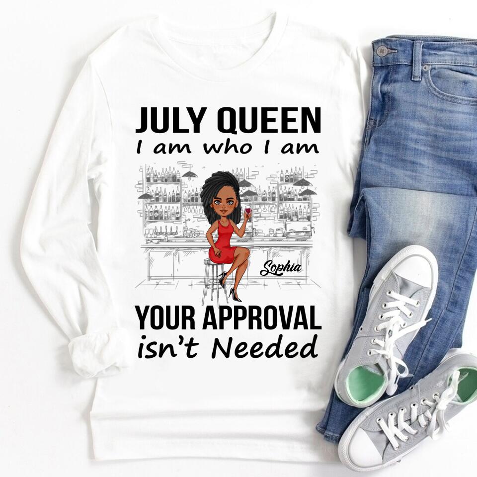 July Birthday Shirt, Custom Birthday Shirt, Queens Born In July, July Birthday Gifts, July Shirts For Woman
