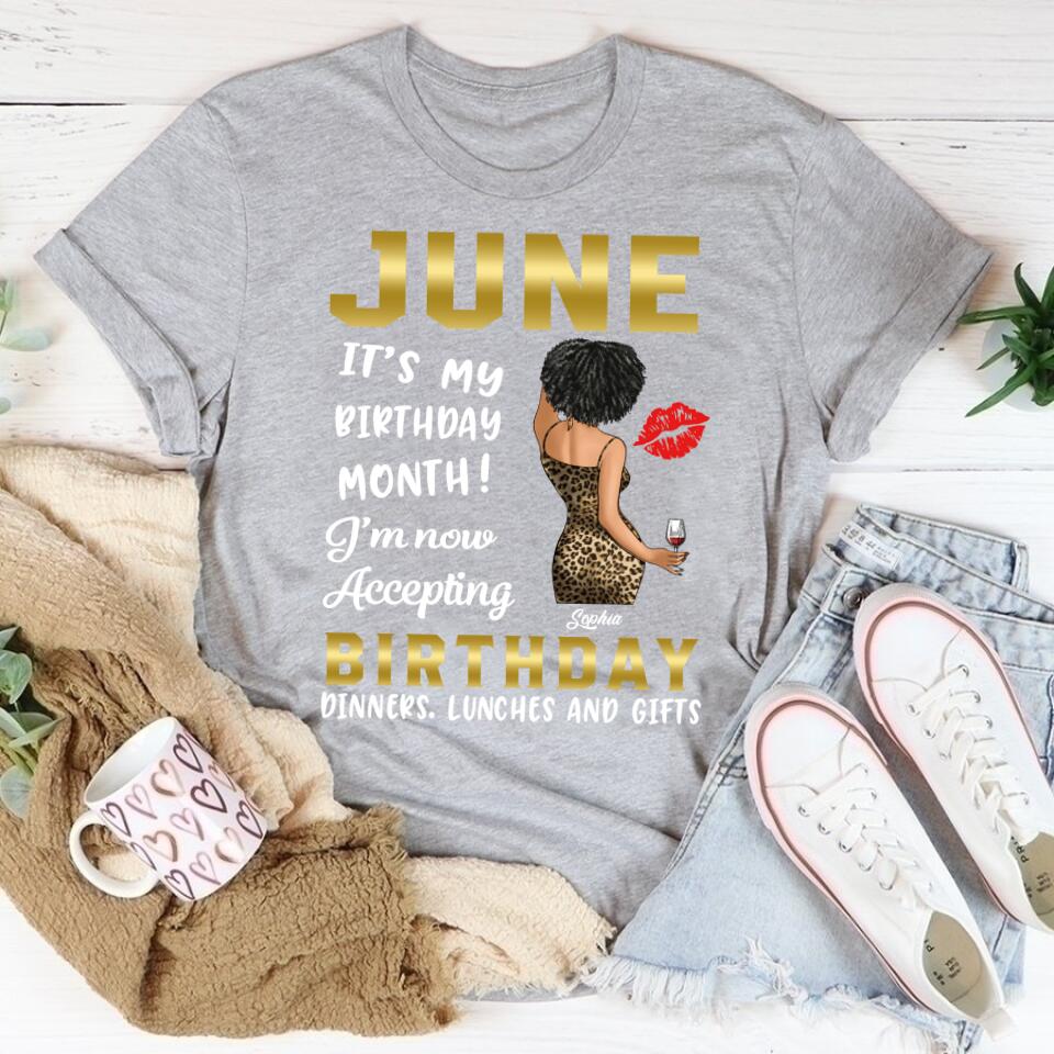 June Birthday Shirt, Custom Birthday Shirt, Queens Born In June, June Birthday Shirts For Woman, June Birthday Gifts