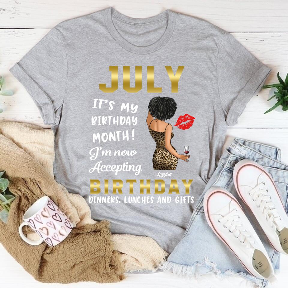 July Birthday Shirt, Custom Birthday Shirt, Queens Born In July, July Birthday Gifts, July Shirts For Woman