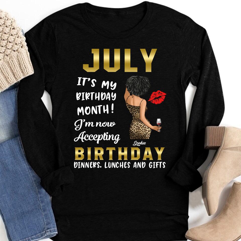July Birthday Shirt, Custom Birthday Shirt, Queens Born In July, July Birthday Gifts, July Shirts For Woman