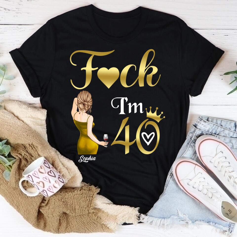 I&#39;m 40 - Vintage 1983 Shirt, Custom Birthday Shirt, 40th Birthday Unique Gifts For Woman, 40th Birthday Ideas, Turning 40 Years Old Cotton Shirt