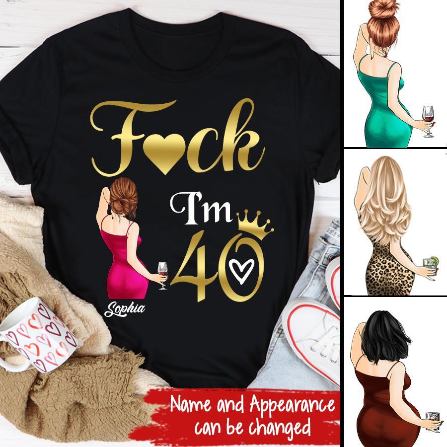 I'm 40 - Vintage 1983 Shirt, Custom Birthday Shirt, 40th Birthday Unique Gifts For Woman, 40th Birthday Ideas, Turning 40 Years Old Cotton Shirt