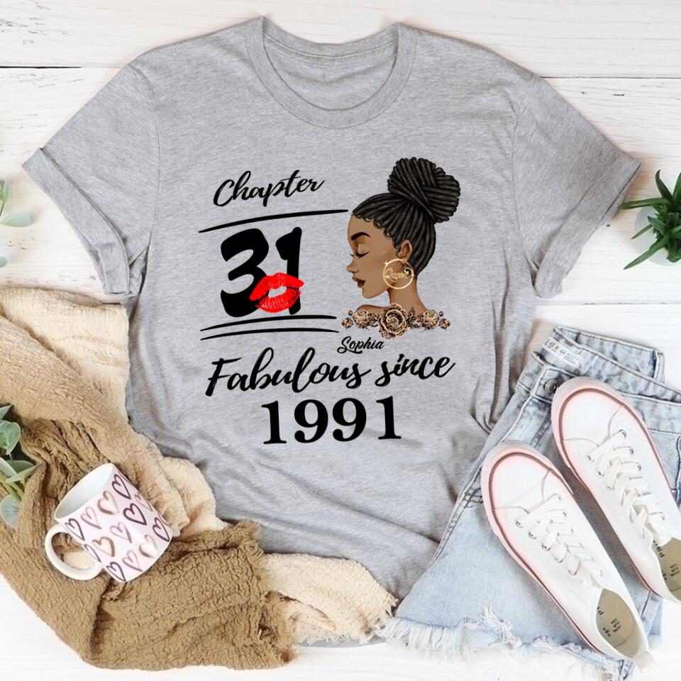 31st Birthday Shirts, Custom Birthday Shirts, Turning 31 Shirt, Gifts For Women Turning 31, 31 And Fabulous Shirt, 1991 Shirt, 31st Birthday Shirts For Her