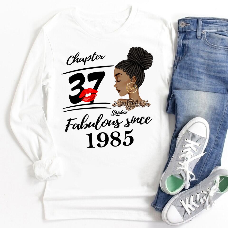 37th Birthday Shirts, Custom Birthday Shirts, Turning 37 Shirt, Gifts For Women Turning 37, 37 And Fabulous Shirt, 1985 Shirt, 37th Birthday Shirts For Her