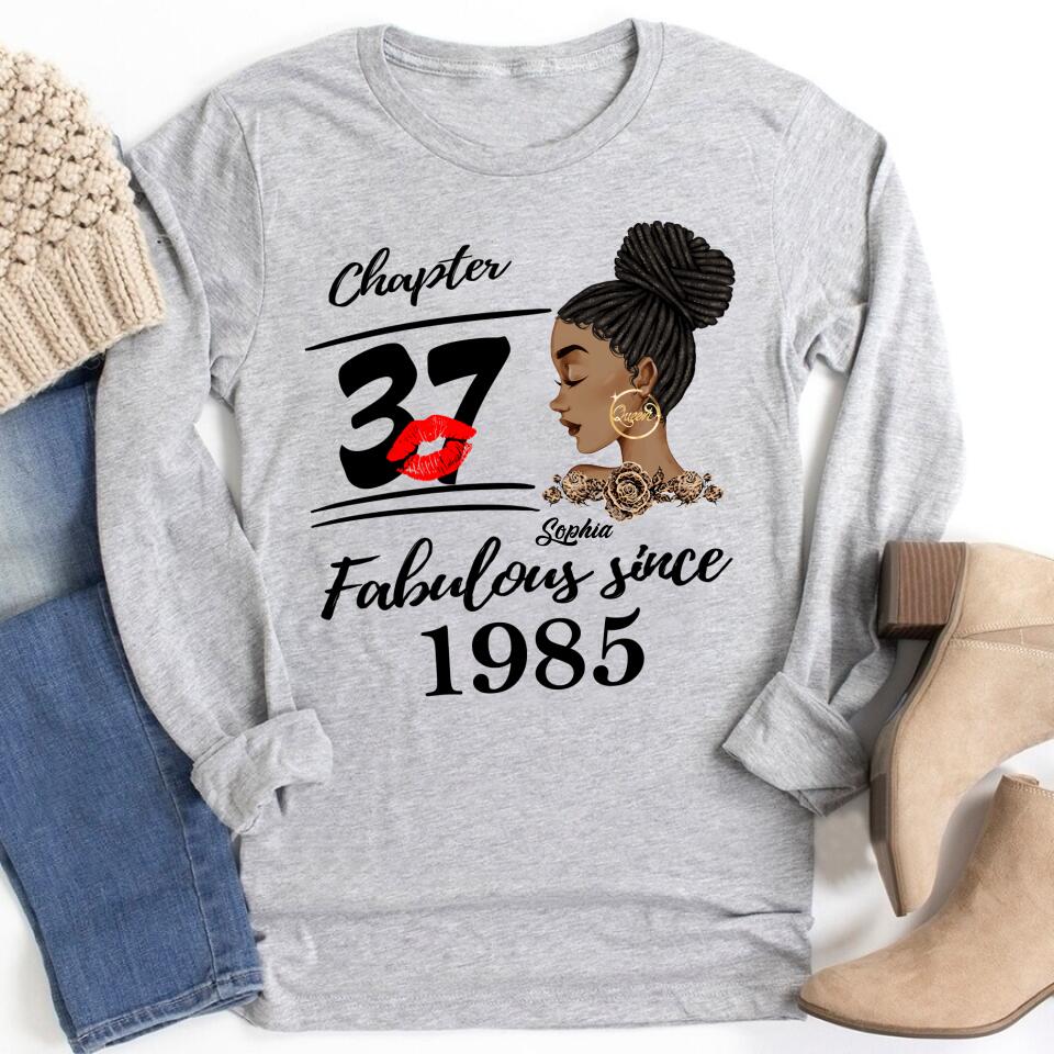 37th Birthday Shirts, Custom Birthday Shirts, Turning 37 Shirt, Gifts For Women Turning 37, 37 And Fabulous Shirt, 1985 Shirt, 37th Birthday Shirts For Her