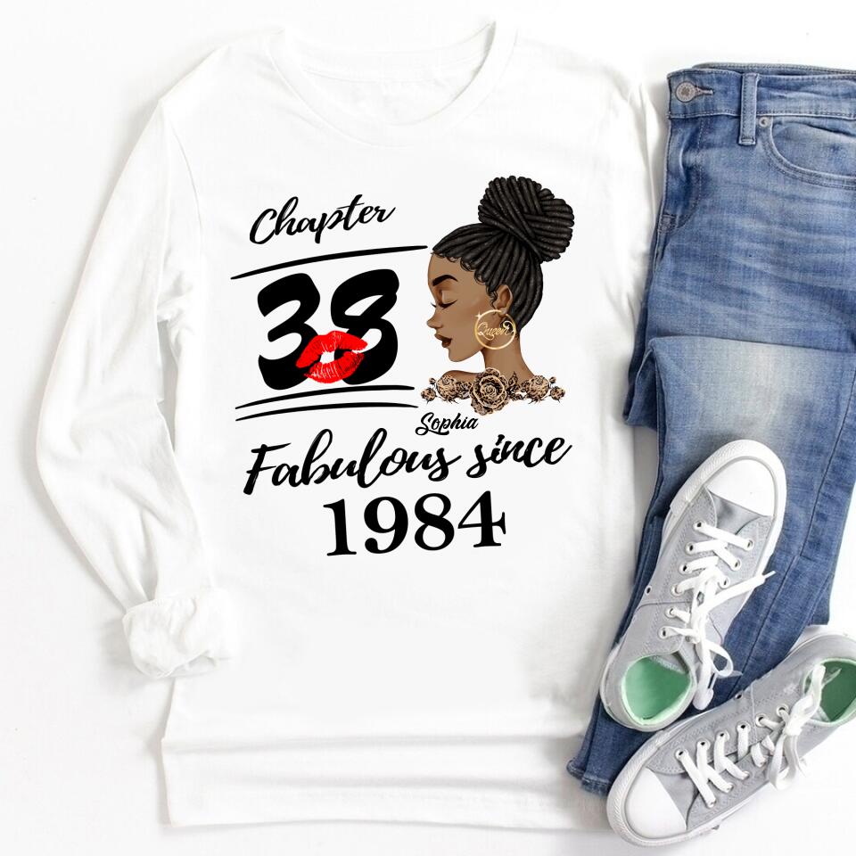 38th Birthday Shirts, Custom Birthday Shirts, Turning 38 Shirt, Gifts For Women Turning 38, 38 And Fabulous Shirt, 1984 Shirt, 38th Birthday Shirts For Her
