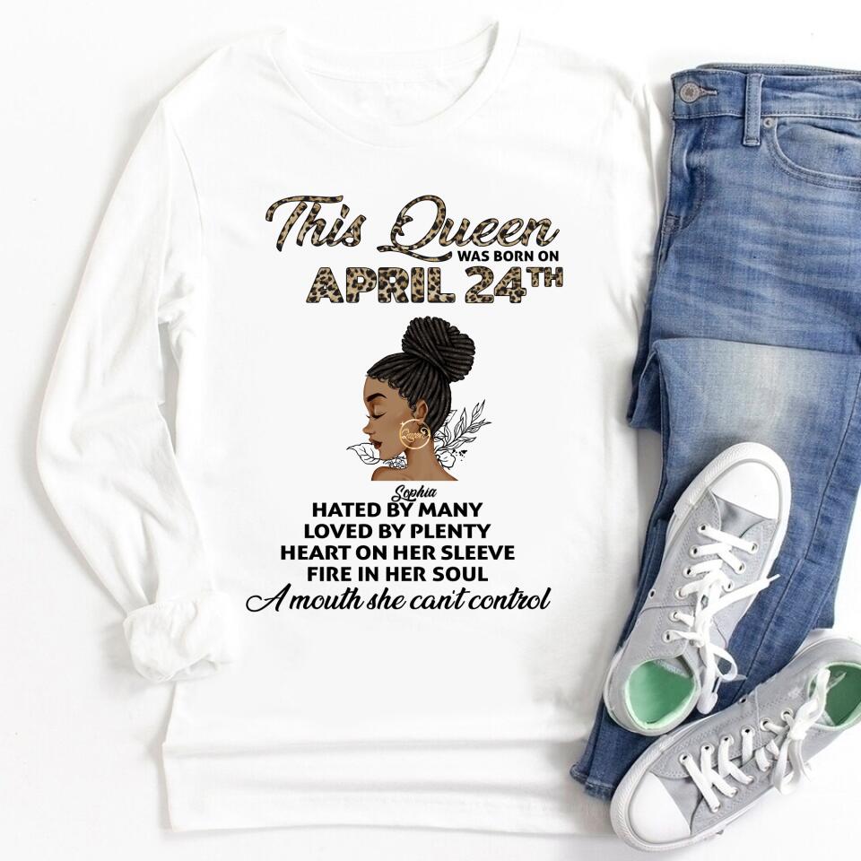 April Birthday Shirt, Custom Birthday Shirt, Queens Born In April, April Birthday Shirts For Woman, April Birthday Gifts, April Is My Birthday Month, Yep The Whole Month