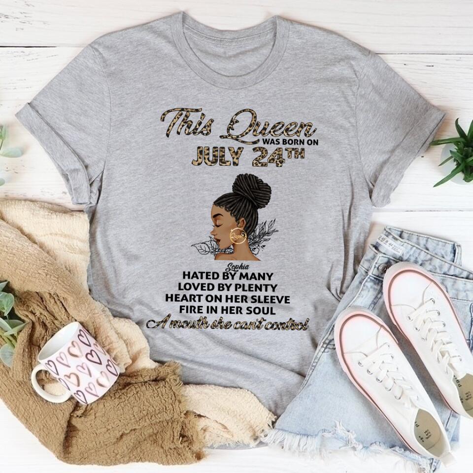 July Birthday Shirt, Custom Birthday Shirt, Queens Born In July, July Birthday Gifts, July Shirts For Woman