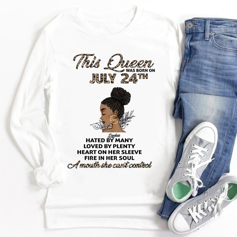 July Birthday Shirt, Custom Birthday Shirt, Queens Born In July, July Birthday Gifts, July Shirts For Woman
