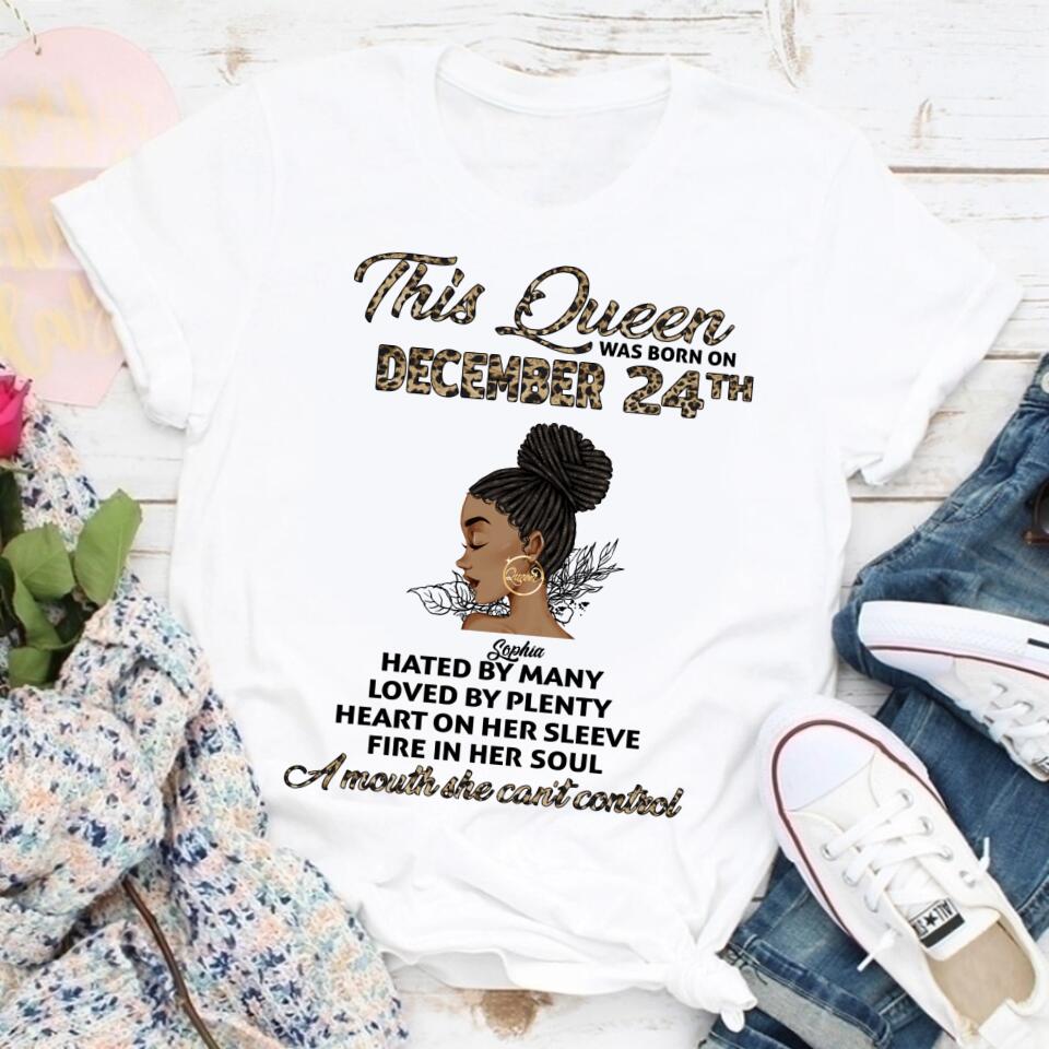 December Birthday Shirt, Custom Birthday Shirt, Queens Born In December, December Birthday Shirts For Woman, December Birthday Gifts