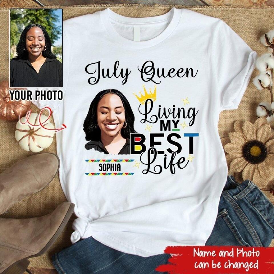 July Birthday Shirt, Custom Birthday Shirt, Queens Born In July, July Birthday Gifts, July Shirts For Woman
