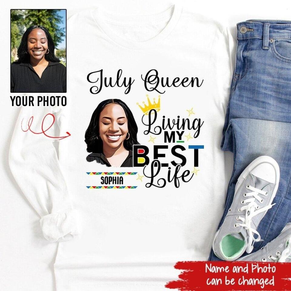 July Birthday Shirt, Custom Birthday Shirt, Queens Born In July, July Birthday Gifts, July Shirts For Woman