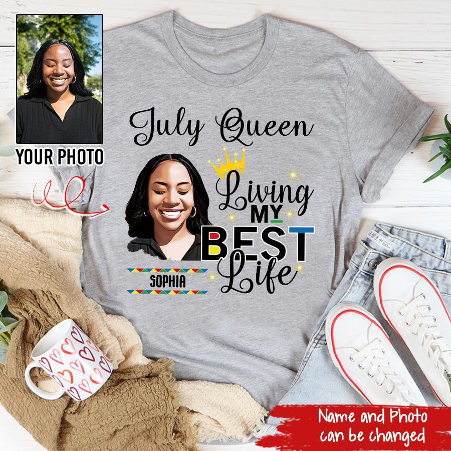 July Birthday Shirt, Custom Birthday Shirt, Queens Born In July, July Birthday Gifts, July Shirts For Woman