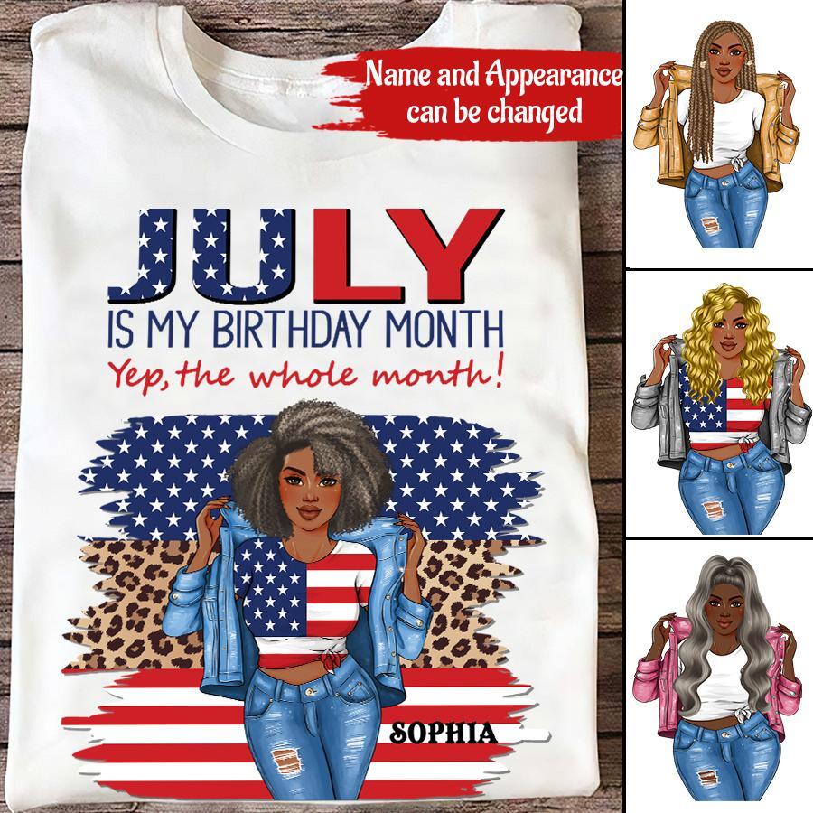 July Birthday Shirt, Custom Independence Shirt, Queens Born In July, July Birthday Gifts, July Shirts For Woman