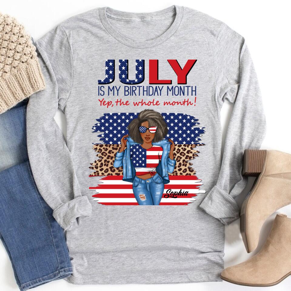 July Birthday Shirt, Custom Independence Shirt, Queens Born In July, July Birthday Gifts, July Shirts For Woman