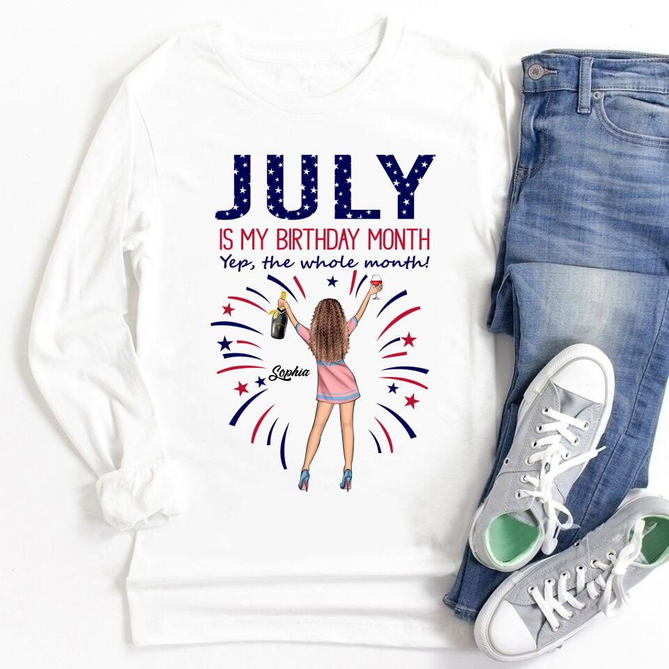 July Birthday Shirt, Custom Independence Shirt, Queens Born In July, July Birthday Gifts, July Shirts For Woman