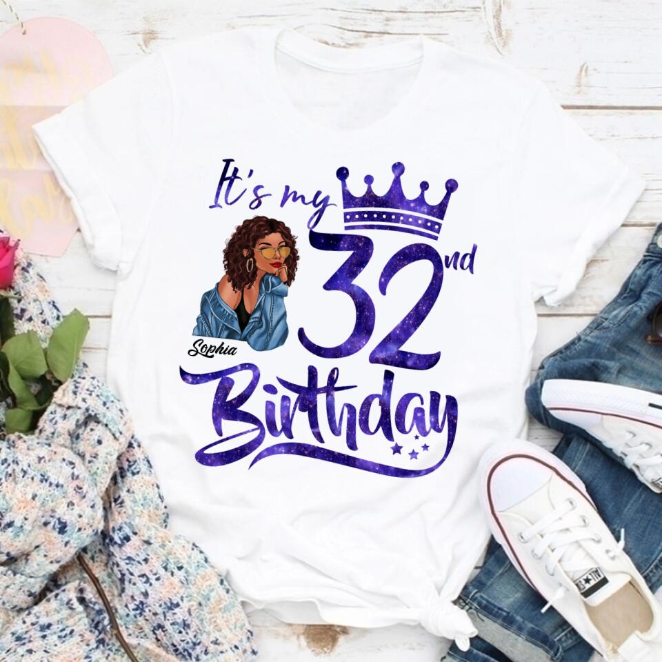 32nd Birthday Shirts, Custom Birthday Shirts, Turning 32 Shirt, Gifts For Women Turning 32, 32 And Fabulous Shirt, 1991 Shirt, 32nd Birthday Shirts For Her