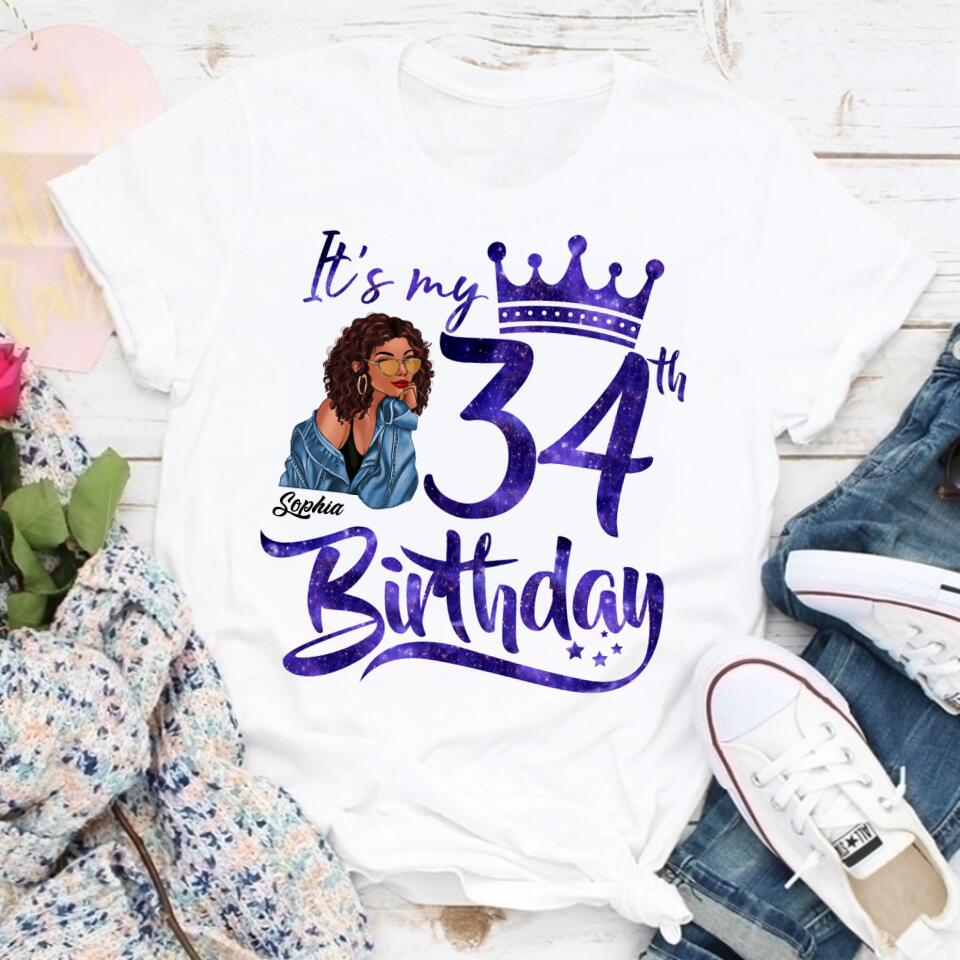 34th Birthday Shirts, Custom Birthday Shirts, Turning 34 Shirt, Gifts For Women Turning 34, 34 And Fabulous Shirt, 1989 Shirt, 34th Birthday Shirts For Her