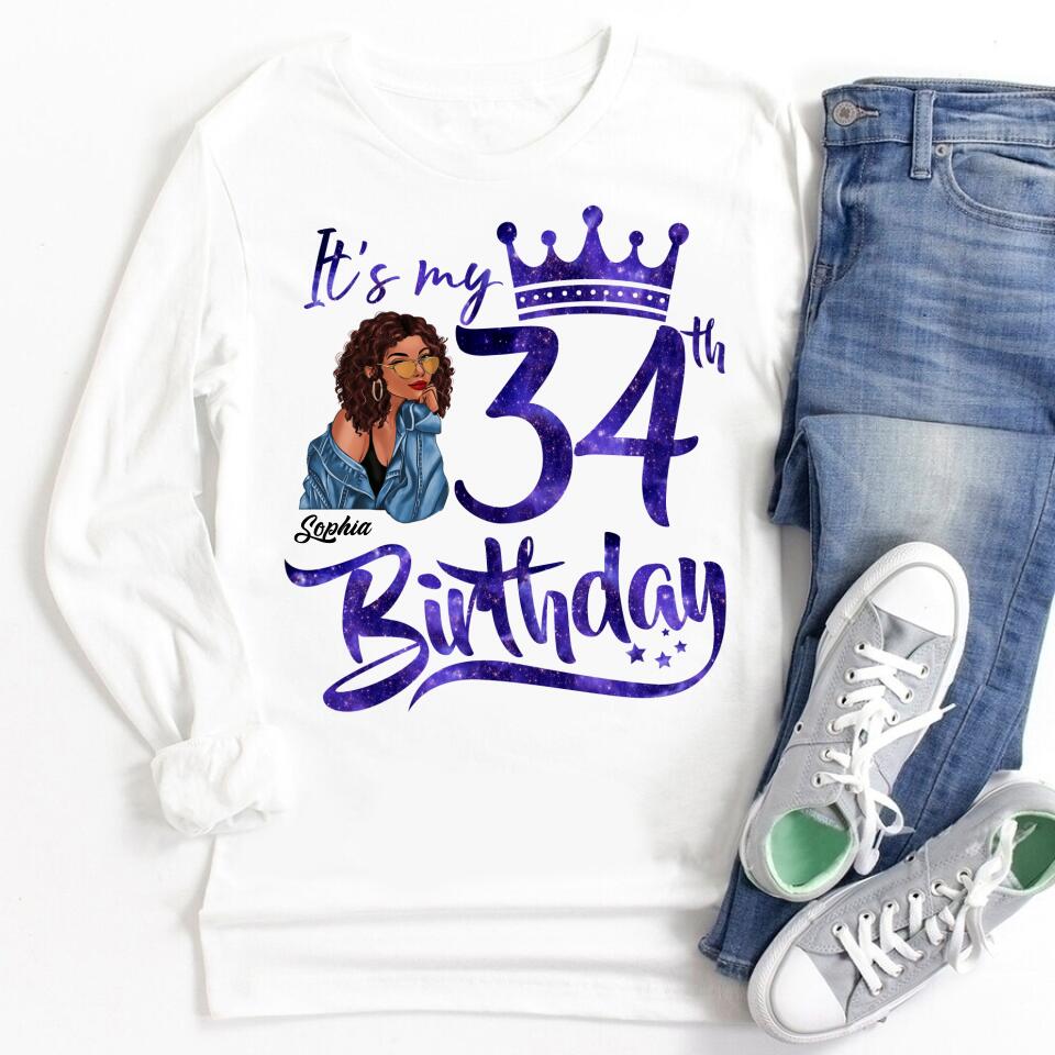34th Birthday Shirts, Custom Birthday Shirts, Turning 34 Shirt, Gifts For Women Turning 34, 34 And Fabulous Shirt, 1989 Shirt, 34th Birthday Shirts For Her