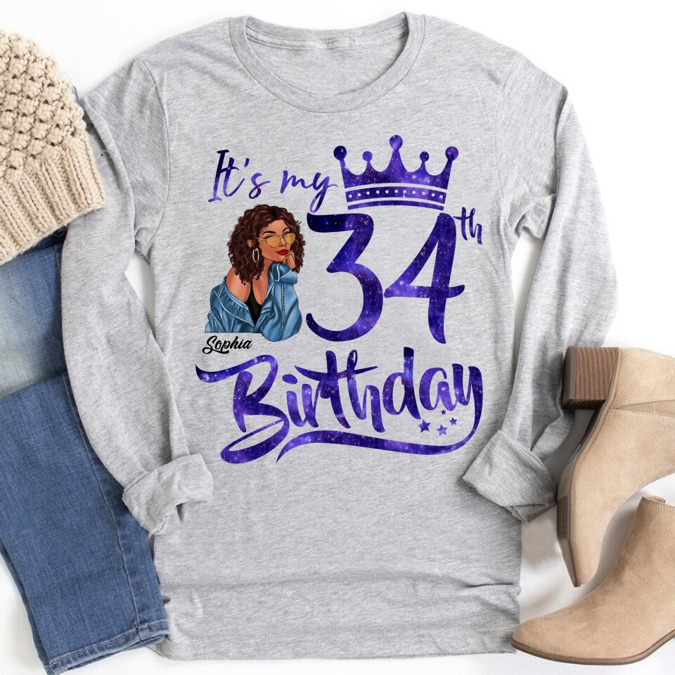 34th Birthday Shirts, Custom Birthday Shirts, Turning 34 Shirt, Gifts For Women Turning 34, 34 And Fabulous Shirt, 1989 Shirt, 34th Birthday Shirts For Her