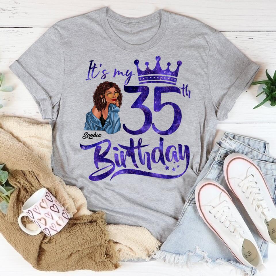 35th Birthday Shirts, Custom Birthday Shirts, Turning 35 Shirt, Gifts For Women Turning 35, 35 And Fabulous Shirt, 1988 Shirt, 35th Birthday Shirts For Her