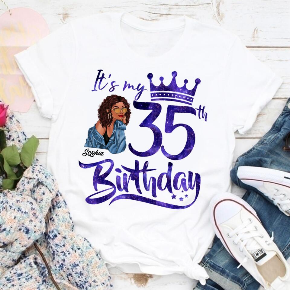 35th Birthday Shirts, Custom Birthday Shirts, Turning 35 Shirt, Gifts For Women Turning 35, 35 And Fabulous Shirt, 1988 Shirt, 35th Birthday Shirts For Her